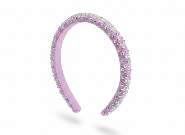 Lotus Accessories Lavender Shimmer Dream Crystal Headband