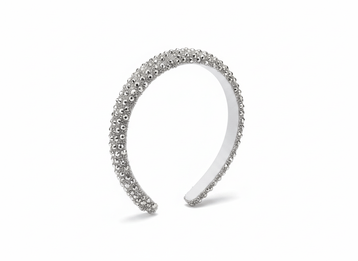 Lotus Accessories Silver Shimmer Dream Crystal Headband