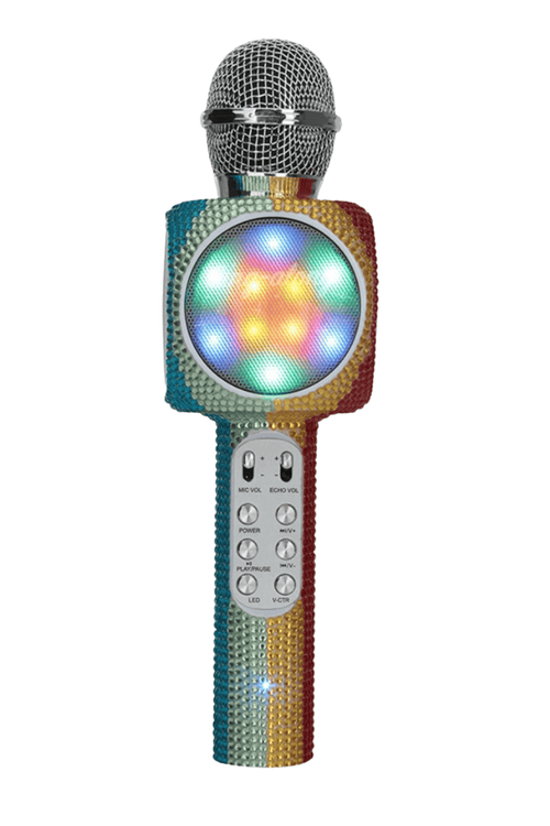 Trend Tech Accessories Sing a Long Rainbow Bling Karaoke Bluetooth Microphone