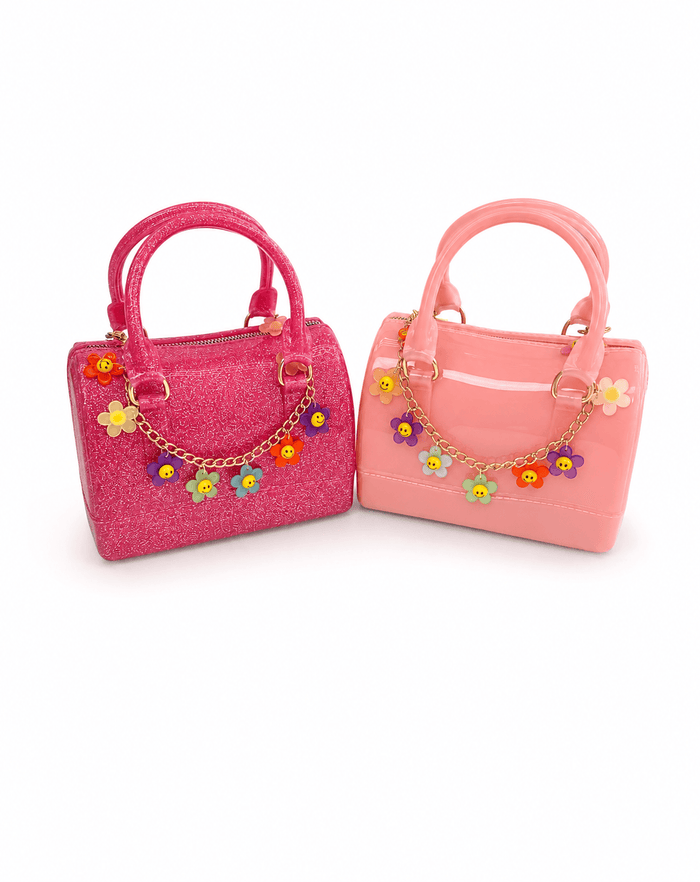 Lola + The Boys Accessories Smiley Flowers Jelly Purse
