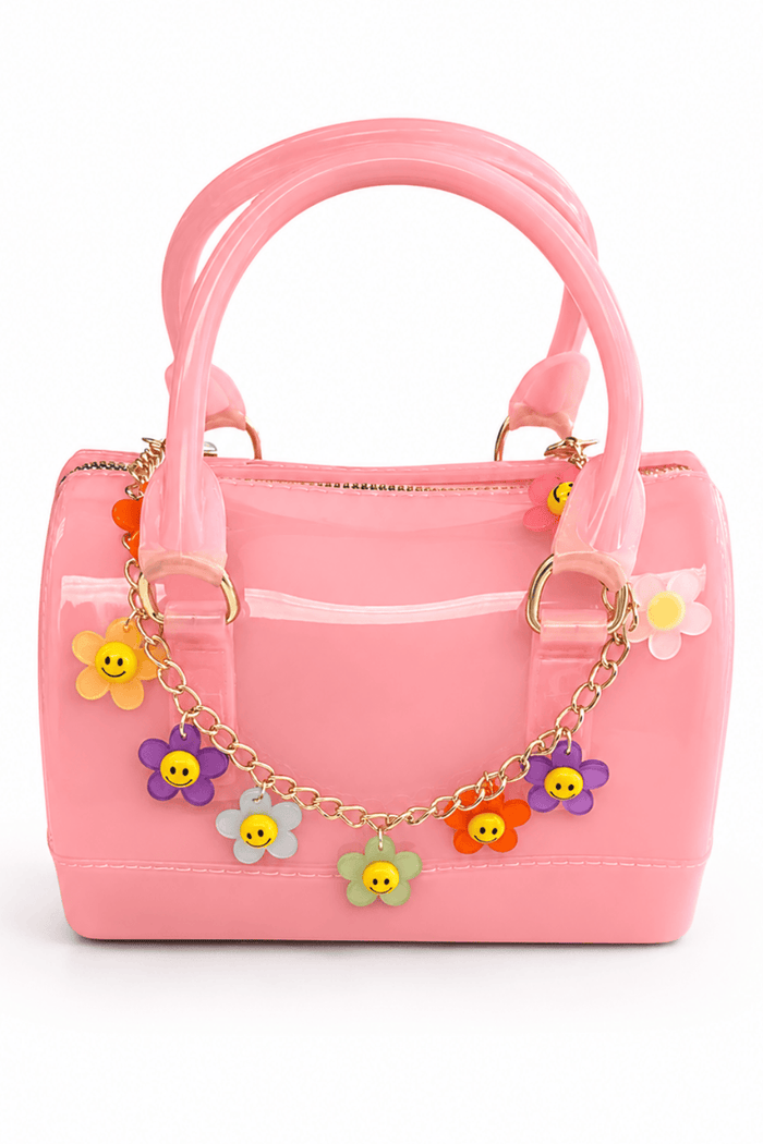 Lola + The Boys Accessories Smiley Flowers Jelly Purse