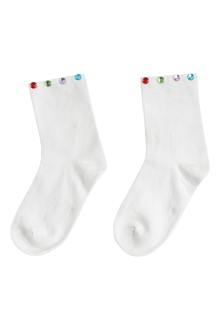 Lola + The Boys Accessories Sparkle Gem Socks