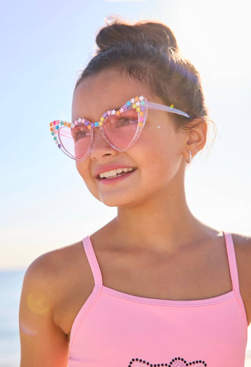 Lola + The Boys Accessories Sprinkle Heart Sunglasses