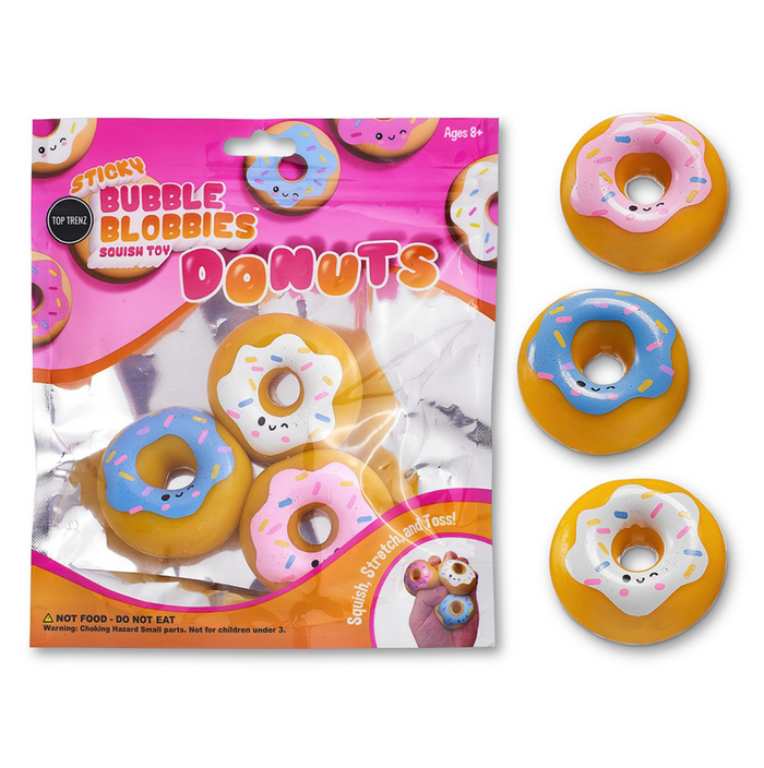 Top Trenz Accessories Sticky Bubble Blobbies- Donuts