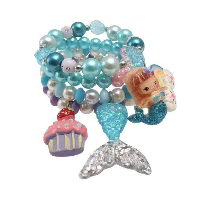 Lola + The Boys Accessories Mermaid Fun Summer Fun Bracelets Set