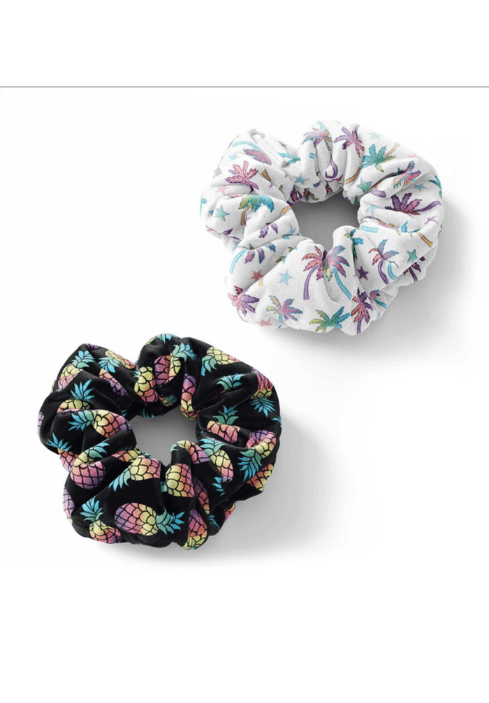 Top Trenz Accessories Summer Vibes Scrunchies Set 2-Pack