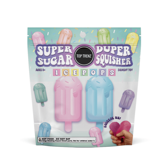 Top Trenz Accessories Super Duper Sugar Squisher - mini Ice Pops 2 Pack Set