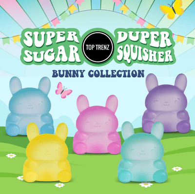 Top Trenz Accessories Super Duper Sugar Squisher Toy - Easter Bunny