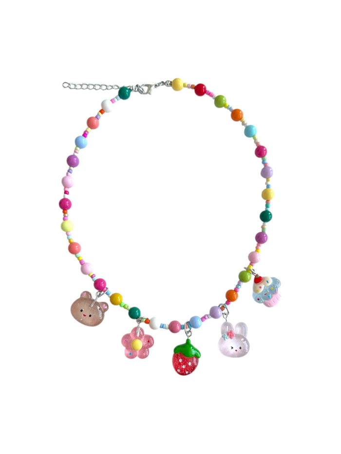 Lola + The Boys Accessories Sweet Bunny Beaded Necklace