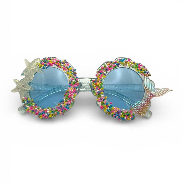 Lola + The Boys Accessories Blue Sprinkles Sweet Mermaid Tail Sunglasses