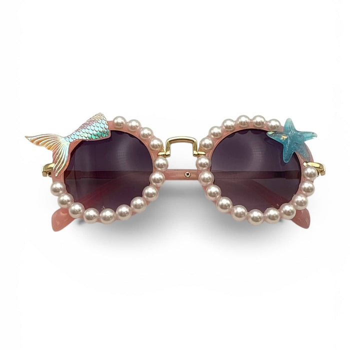 Lola + The Boys Accessories Pink Pearls Sweet Mermaid Tail Sunglasses