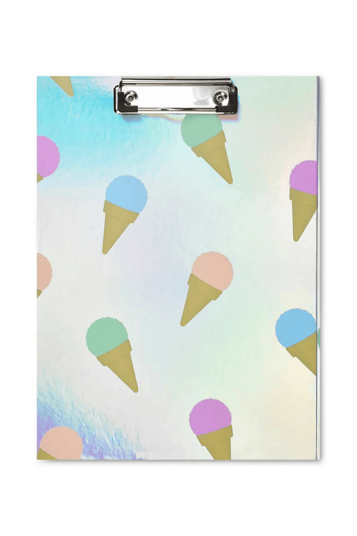 iScream Accessories Sweet Scoops Holographic Clipboard Set