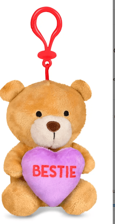 iScream Accessories Bestie Sweethearts Charm Clip Bag Buddies - Assortment of 5