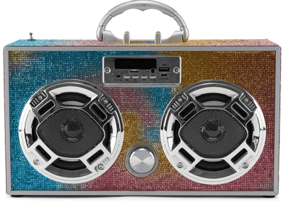 Trend Tech Accessories Swirl Bling LED Bluetooth Boombox
