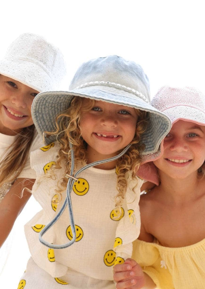 Lola + The Boys Accessories Twinkle Denim Bucket Hat