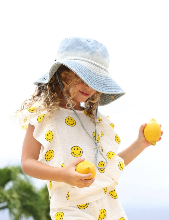 Lola + The Boys Accessories Twinkle Denim Bucket Hat