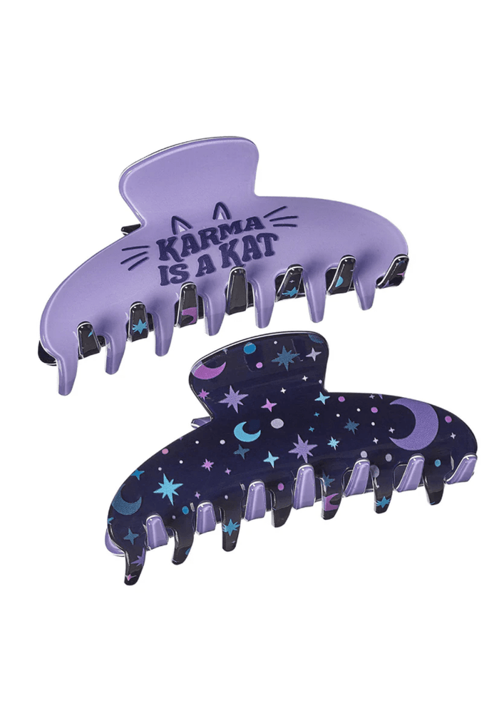 Top Trenz Accessories Two-Sided Large Claw Clips - Karma Kat