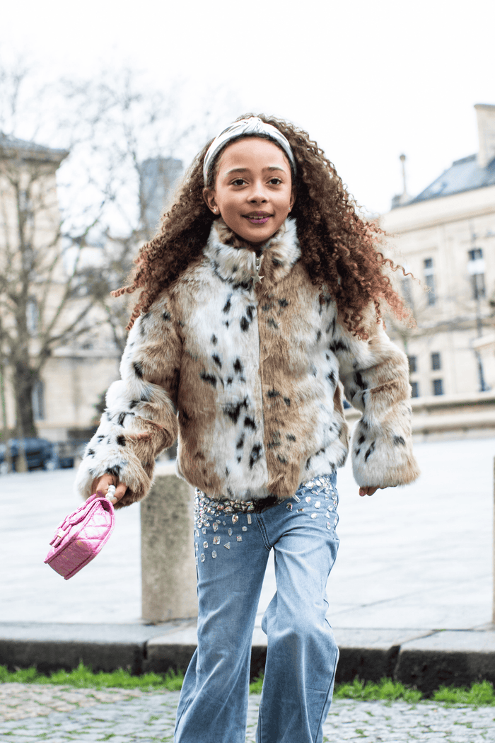 Lola + The Boys 2 Animal Print Faux Fur Jacket