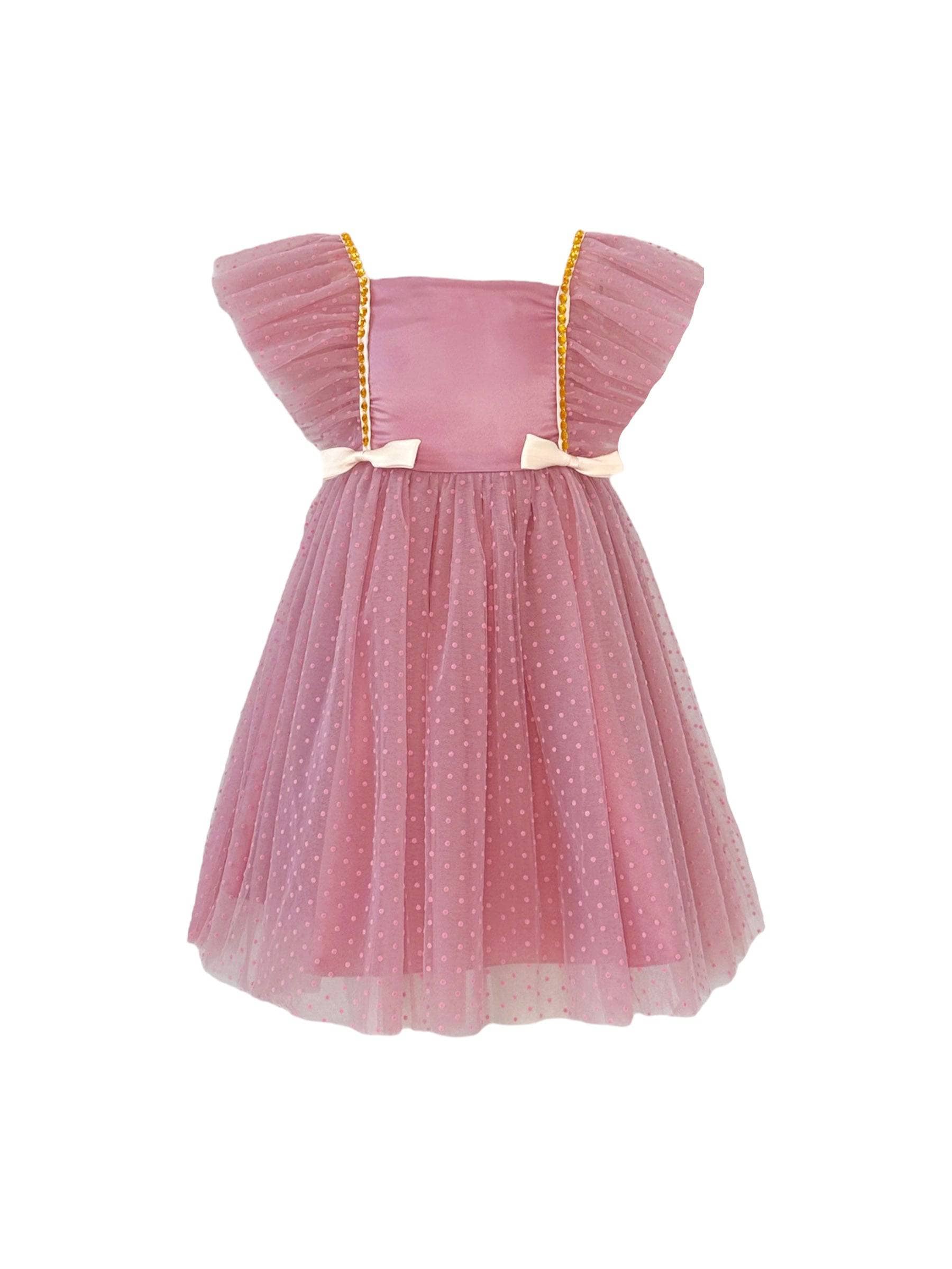 Lola + The Boys Ombre Gem Tulle Layer Dress, 8