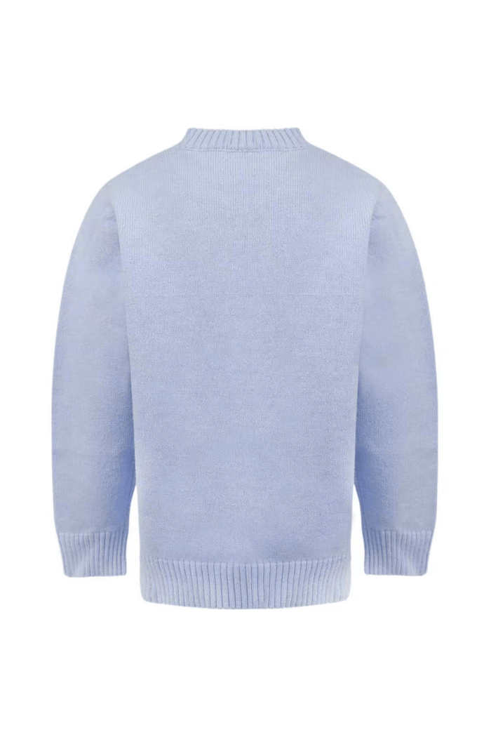 Lola + The Boys Azure Crystal Bow Cardigan