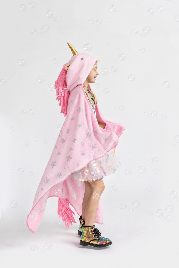 Rainbow Unicorn Cape Blanket
