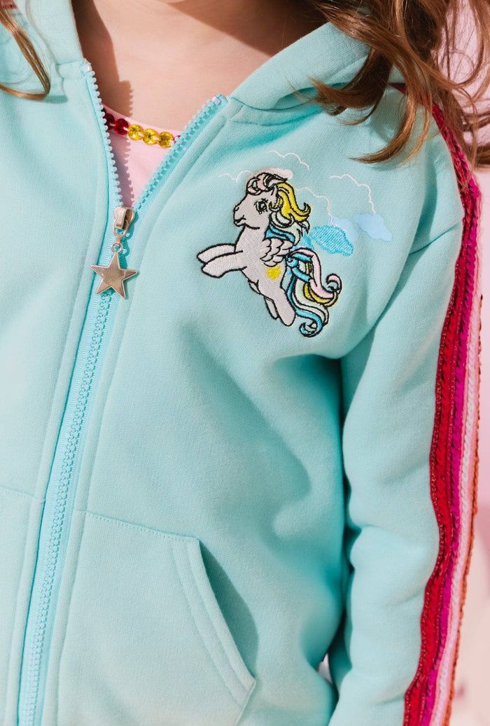 Lola + The Boys Baby Blue I'm So Fly Stripe Set