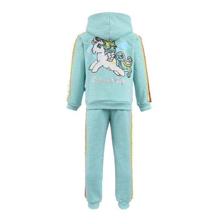 Lola + The Boys Baby Blue I'm So Fly Stripe Set