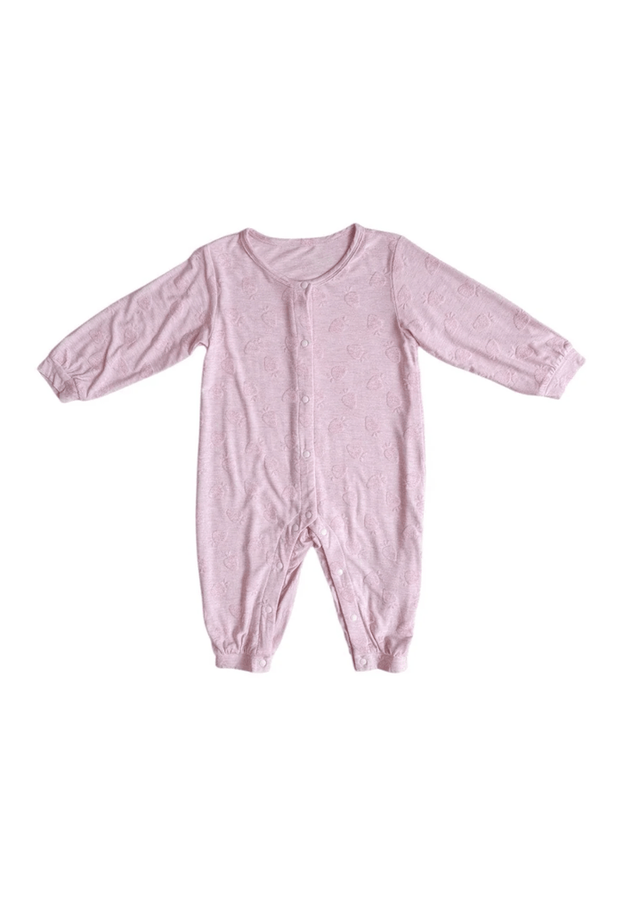 Lola + The Boys Baby & Toddler Strawberry Baby Soft Onesie