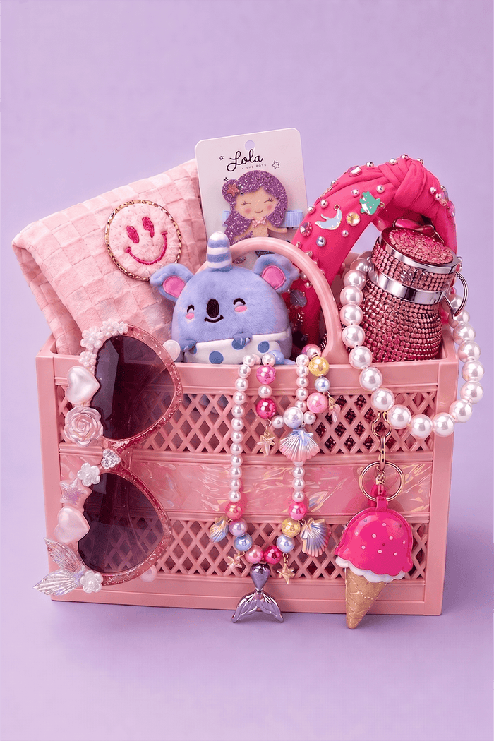 Lola and The Boys Basket 2 Beach Essentials Basket