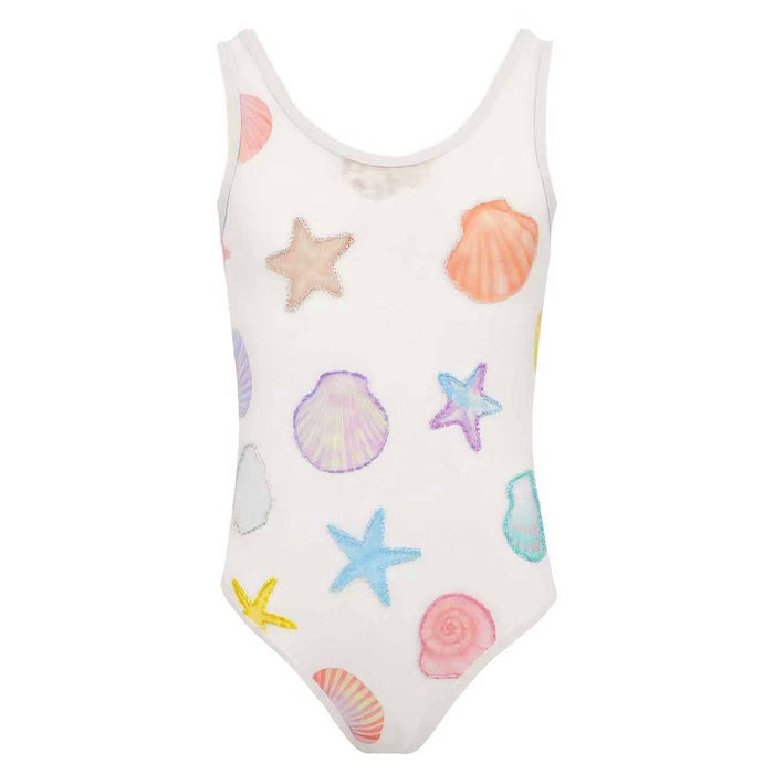 Lola + The Boys Beaded Shells Swimsuit