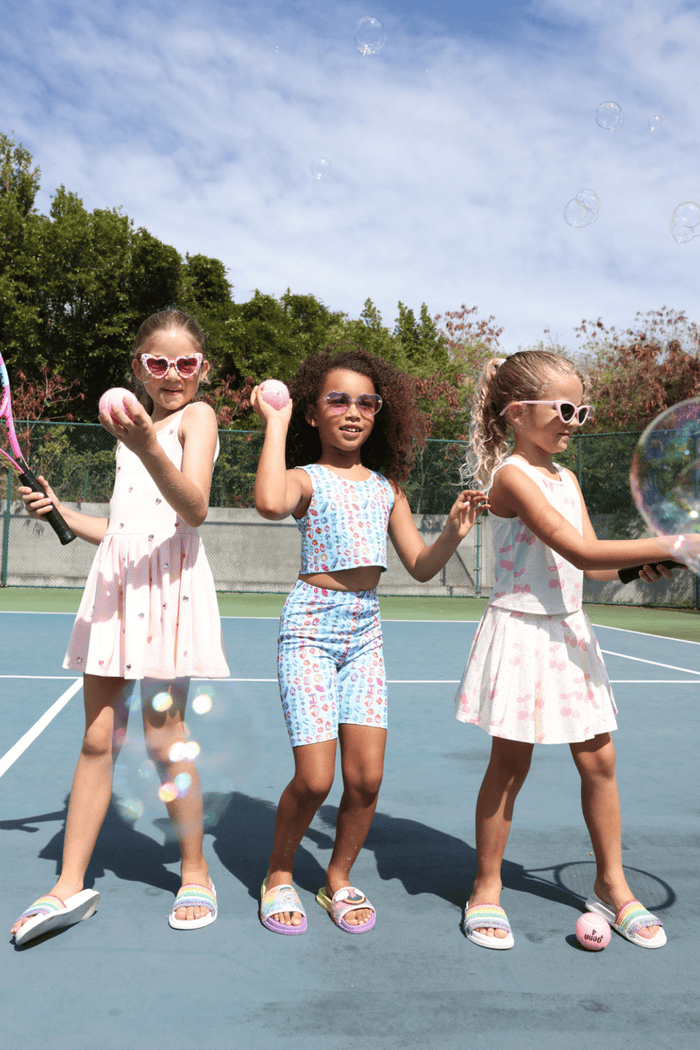 Lola + The Boys Bejeweled Bike Athletic Set