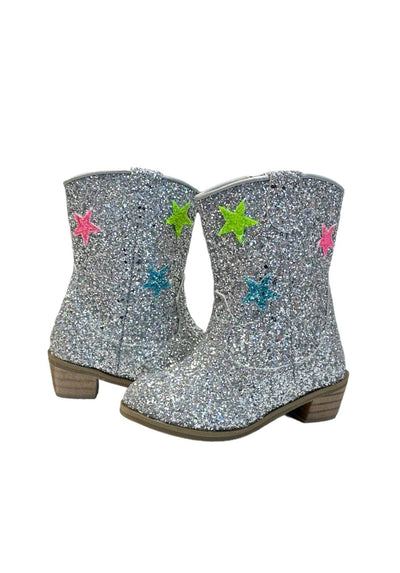 Lola + The Boys boots Hologram Star Cowgirl Boots