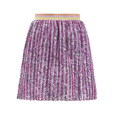 Lola + The Boys Bottoms Bow Sequin Striped Skirt