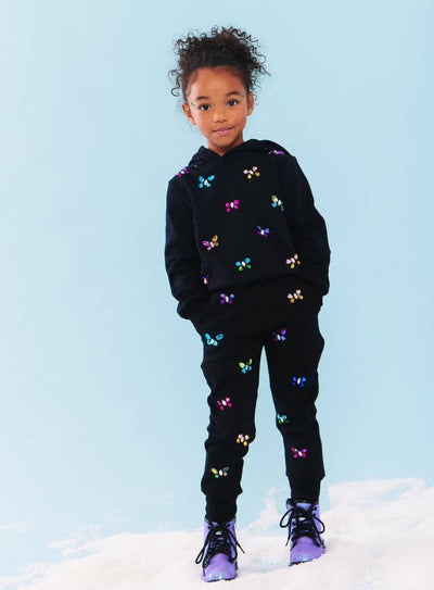 Lola + The Boys Bottoms Butterfly Gem Joggers