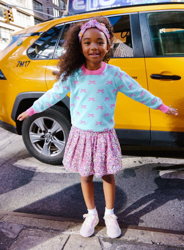 Lola + The Boys Bottoms Candy Sequin Skirt