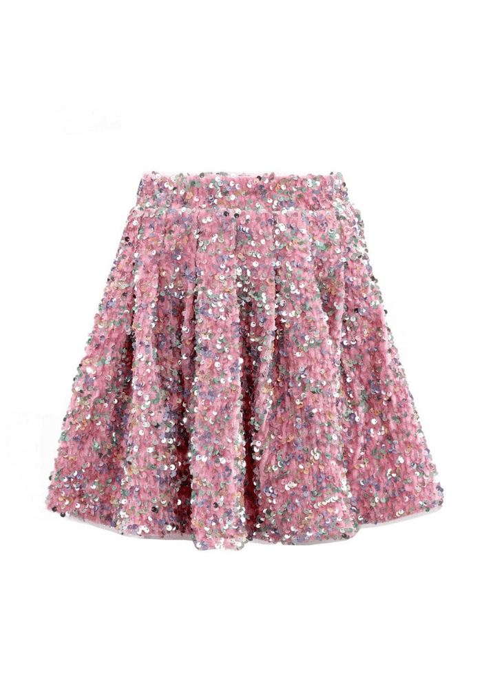 Lola + The Boys Bottoms Candy Sequin Skirt