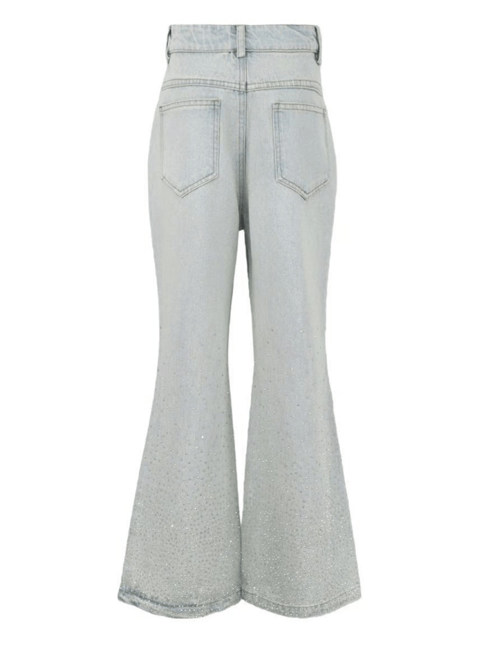 Lola + The Boys Bottoms Crystal Cascade Jeans
