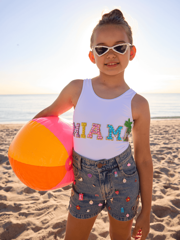 Lola + The Boys Bottoms Cutie Charms Denim Short