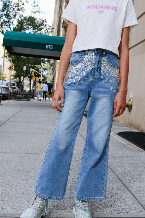 Lola + The Boys Bottoms 2 / Classic Diamonds Diamond Drip Denim