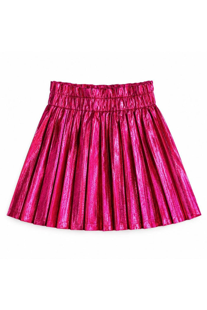 exclude-fall Bottoms Hot Pink / 12/18 Months Foil Pleated Skirt
