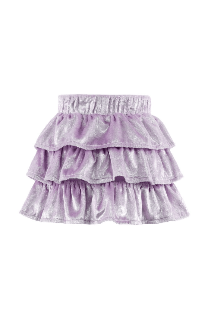 Lola + The Boys Bottoms Haze Sparkle Velour Skirt