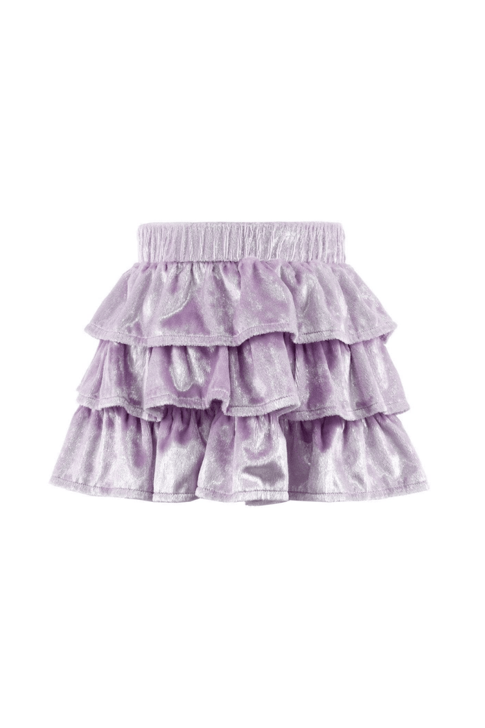 Lola + The Boys Bottoms Haze Sparkle Velour Skirt