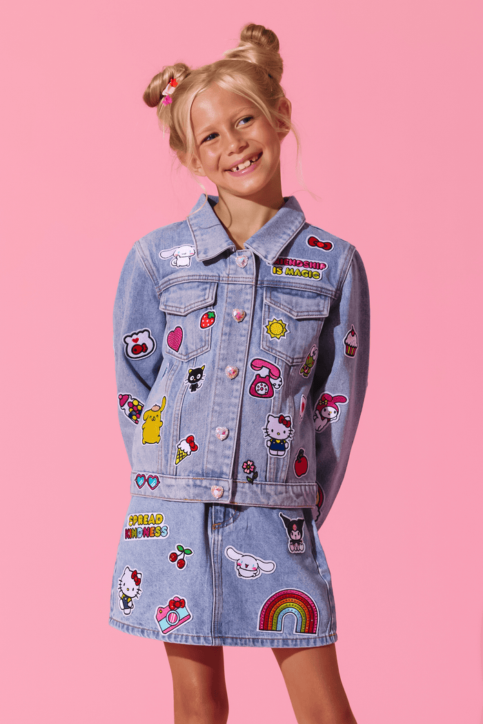 Lola + The Boys Bottoms Hello Kitty And Friends® Rainbow Denim Skirt