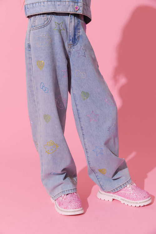 Lola + The Boys Bottoms 2 Hello Kitty® Crystal Jeans