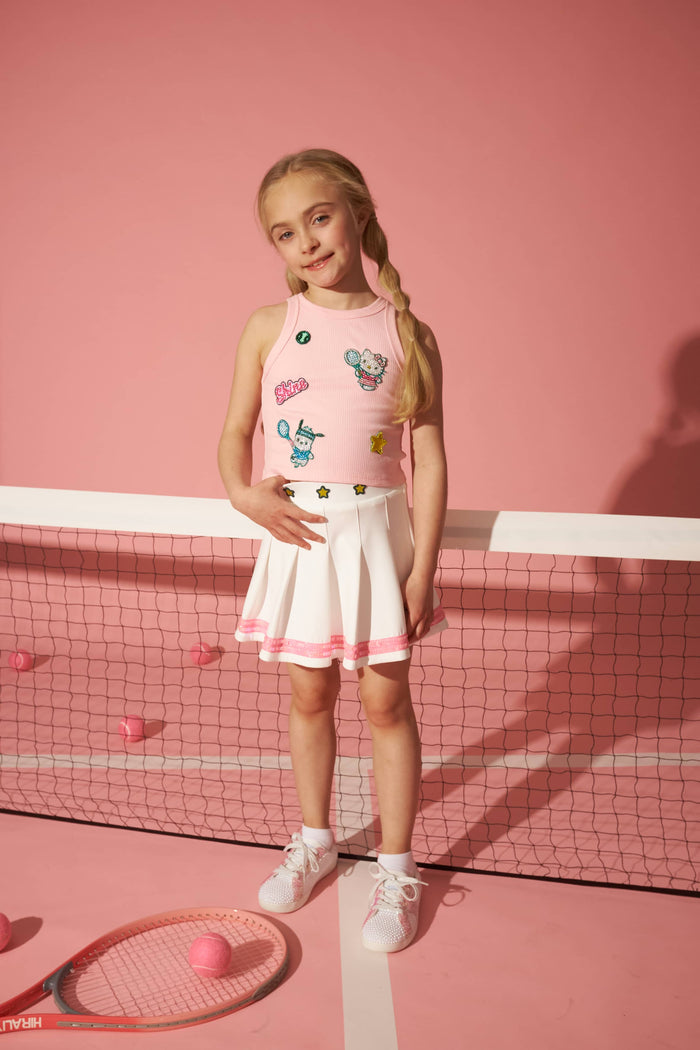 Lola + The Boys Bottoms Hello Kitty® Pleated Tennis Skirt