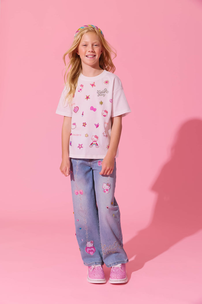 Lola + The Boys Bottoms Hello Kitty® Sparkle Vibes Jeans