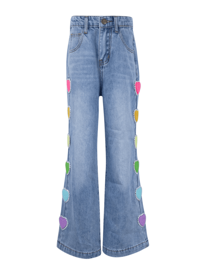 Lola + The Boys Bottoms I Heart You Jeans
