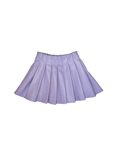 Lola + The Boys Bottoms Lavender Vegan Pleated Skirt