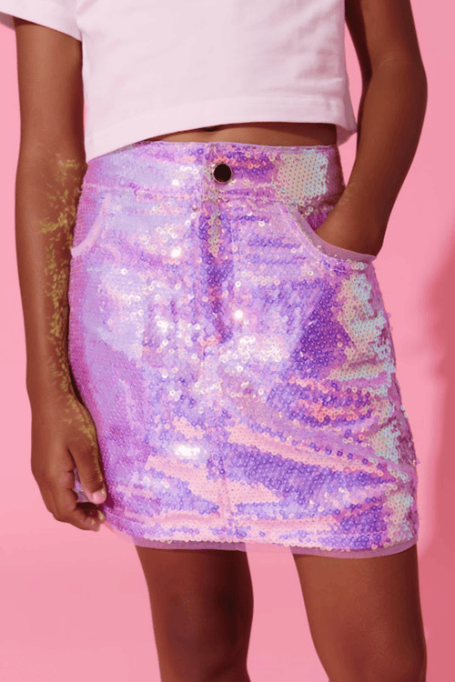 Lola + The Boys Bottoms 2 Magic Sequin Skirt