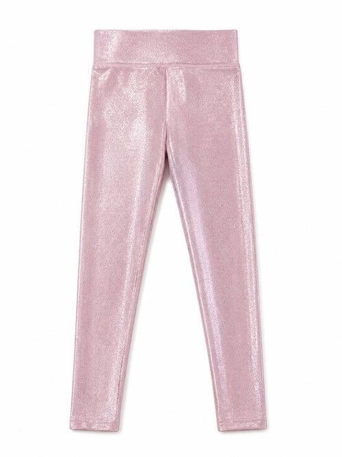 Lola + The Boys Bottoms 2 Pink Shimmer Leggings